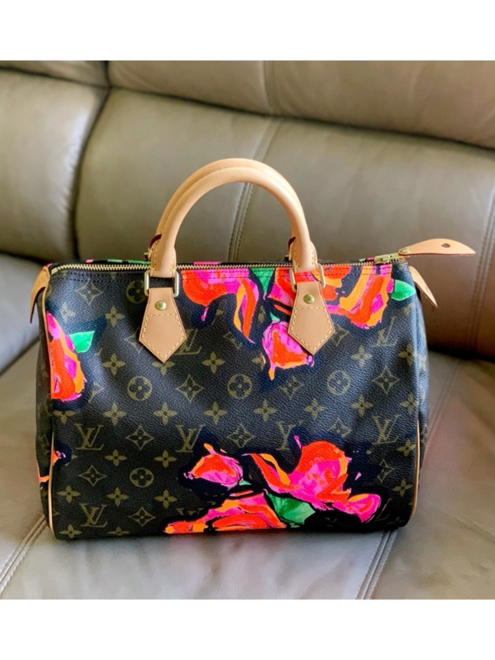 LOUIS VUITTON Stephen Sprouse Roses Speedy 30 Monogram Classic Bag - Picture 1 of 15